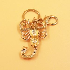 Scorpion rhinestone Set Metal Keychains Korea All-match Accessories Handbag Pendant Creative Alloy Accessory Gifts keychain