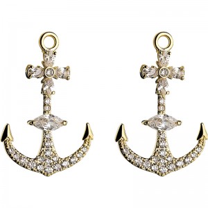 2020 new style Cool Boat Anchor Ear Stud Creative Playful Ear Stud 2020 New Style fashion Elegant stud Earrings