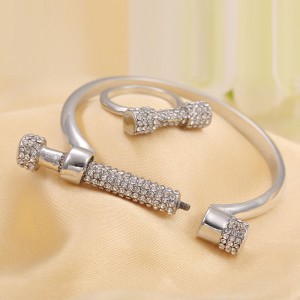 Personality Full of rhinestone Horseshoe-Shaped Screw D-Shaped Bracelet Couple Bracelet-Creative Bracelet Hand Jewelry