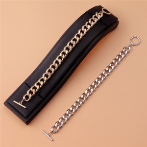 2020 Hot Selling Famous Chain Bracelet Women’s Single Buckle Concora Crush Chain Multi-Layer Two-Color Tail Chain bracelets