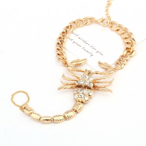 Fashion Shoe Accessory rhinestone Set Scorpion Anklet Popular Simple Cool Foreign Trade Anklet Wholesale