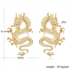 2020 Hot Ornament Exaggerated Individualized and Popular Cool Dragon Earrings Fashion Ear Studs Manufacturers directly selling earrings