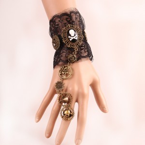 latest Style Hand-Made Jewelry Pirates Steam Engine Series Retro Bracelet Lace Jewelry bangle wholesale