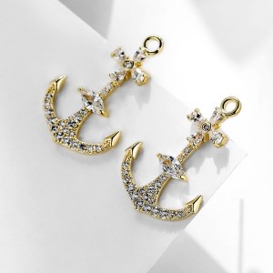 2020 new style Cool Boat Anchor Ear Stud Creative Playful Ear Stud 2020 New Style fashion Elegant stud Earrings