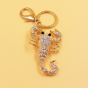Scorpion rhinestone Set Metal Keychains Korea All-match Accessories Handbag Pendant Creative Alloy Accessory Gifts keychain